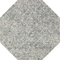 Zoe ZZ1 Charcoal 8 x 8 Octagon Rug