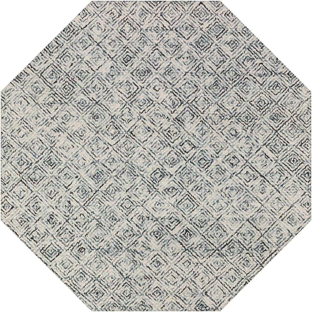 Zoe ZZ1 Charcoal 10 x 10 Octagon Rug