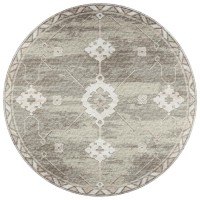 IndoorOutdoor Sedona SN16 Khaki Washable 8 x 8 Round Rug