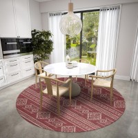 IndoorOutdoor Sedona SN14 Paprika Washable 10 x 10 Round Rug