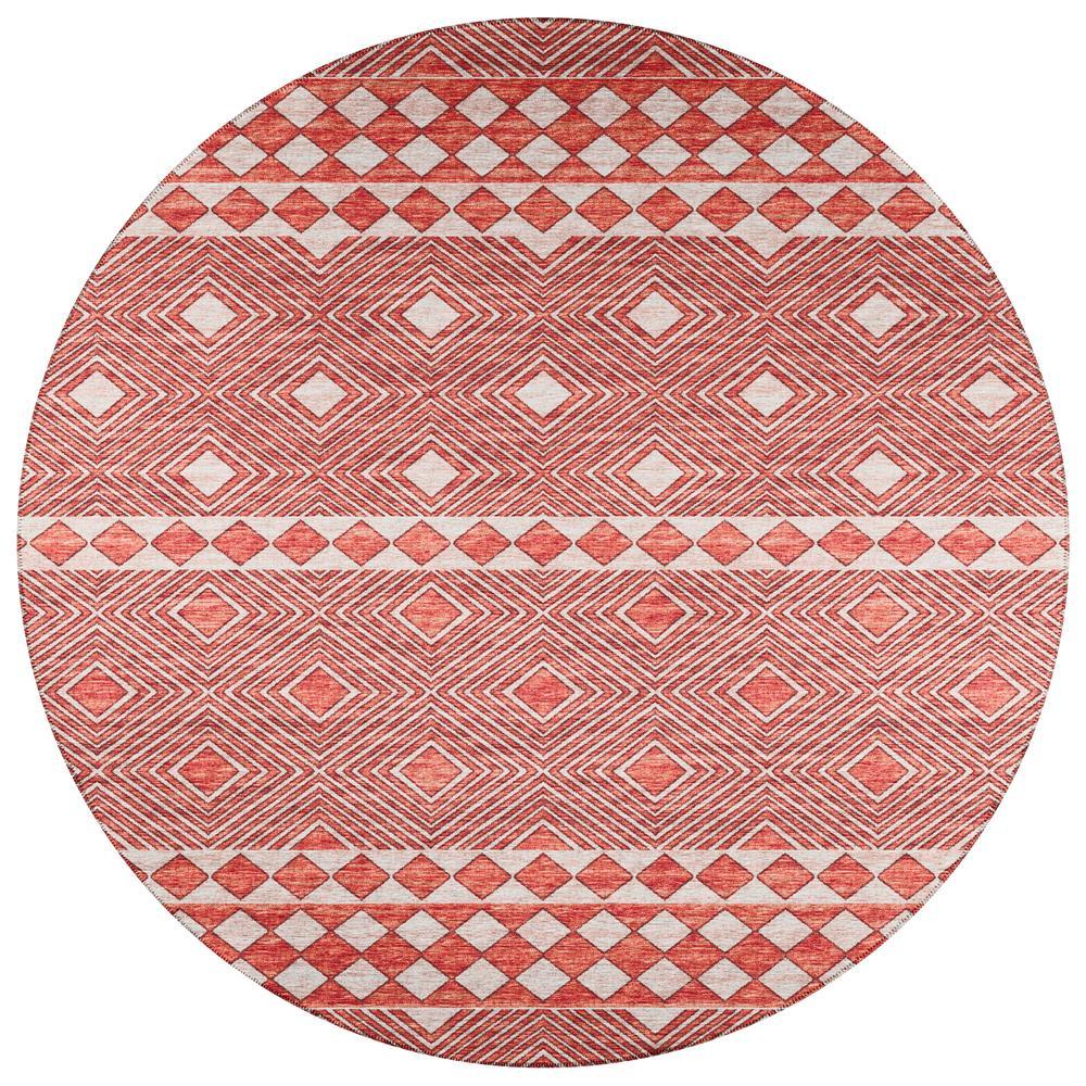 IndoorOutdoor Sedona SN1 Paprika Washable 10 x 10 Round Rug