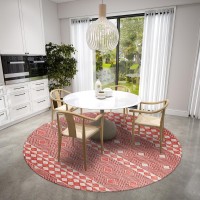 IndoorOutdoor Sedona SN1 Paprika Washable 10 x 10 Round Rug