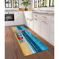 IndoorOutdoor Wonderland WN9 Ocean Washable 23 x 76 Runner Rug