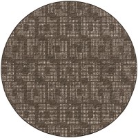 Delano DA1 Chocolate 6 x 6 Round Rug