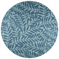 IndoorOutdoor Sedona SN5 Denim Washable 8 x 8 Round Rug