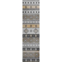 IndoorOutdoor Sedona SN12 Midnight Washable 23 x 76 Runner Rug