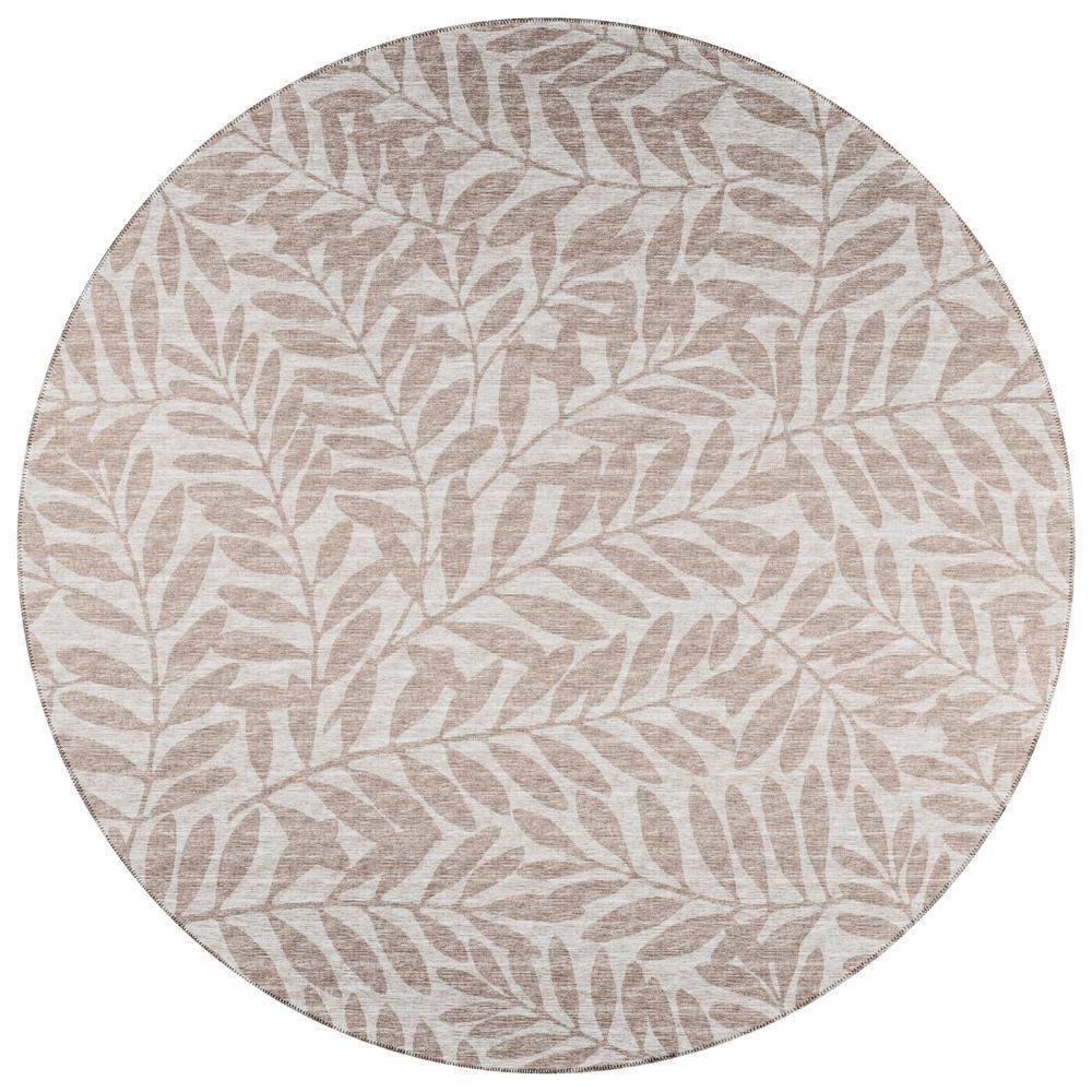 IndoorOutdoor Sedona SN5 Putty Washable 8 x 8 Round Rug