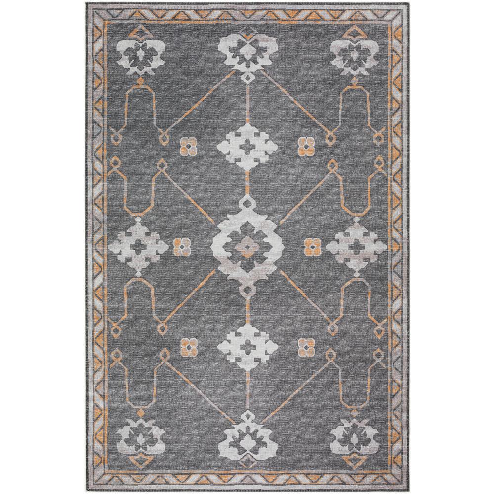 IndoorOutdoor Sedona SN16 Charcoal Washable 9 x 12 Rug