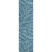 IndoorOutdoor Sedona SN5 Denim Washable 23 x 76 Runner Rug