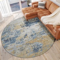 Camberly CM4 Navy 8 x 8 Round Rug