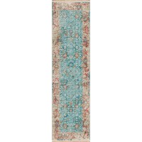 IndoorOutdoor Marbella MB2 Mediterranean Washable 23 x 12 Runner Rug