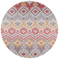 IndoorOutdoor Sedona SN2 Passion Washable 6 x 6 Round Rug