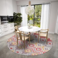 IndoorOutdoor Sedona SN2 Passion Washable 6 x 6 Round Rug