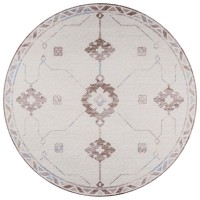 IndoorOutdoor Sedona SN16 Parchment Washable 10 x 10 Round Rug