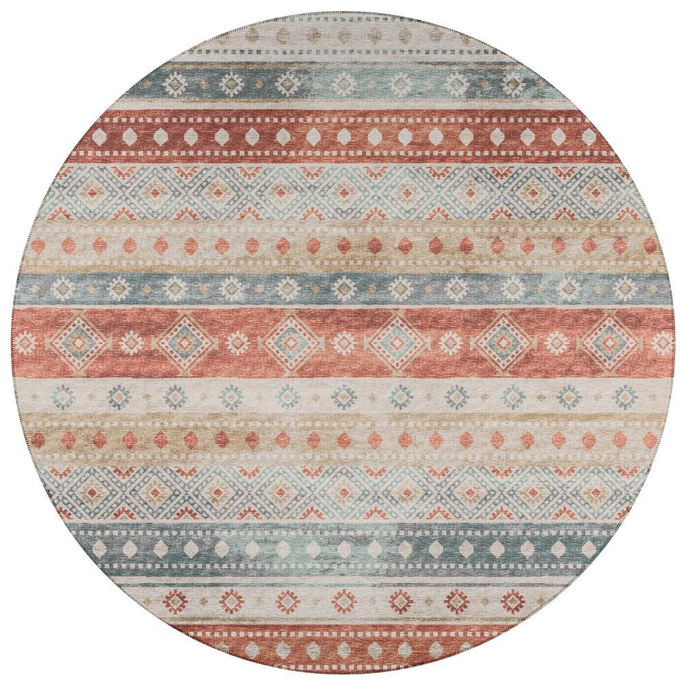 IndoorOutdoor Sedona SN12 Canyon Washable 8 x 8 Round Rug