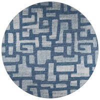 IndoorOutdoor Sedona SN4 Storm Washable 10 x 10 Round Rug