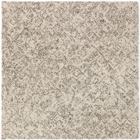 Zoe ZZ1 Chocolate 4 x 4 Square Rug