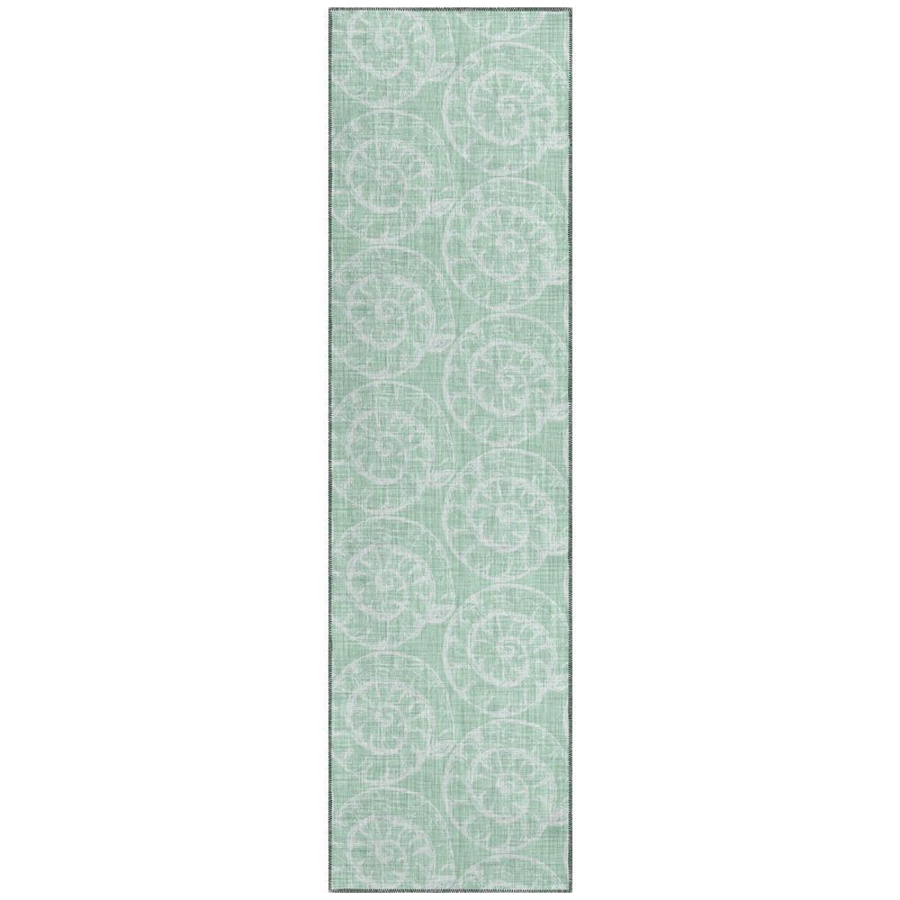 IndoorOutdoor Seabreeze SZ11 Sage Washable 23 x 76 Runner Rug