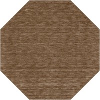 Rafia RF100 Chocolate 6 x 6 Octagon Rug