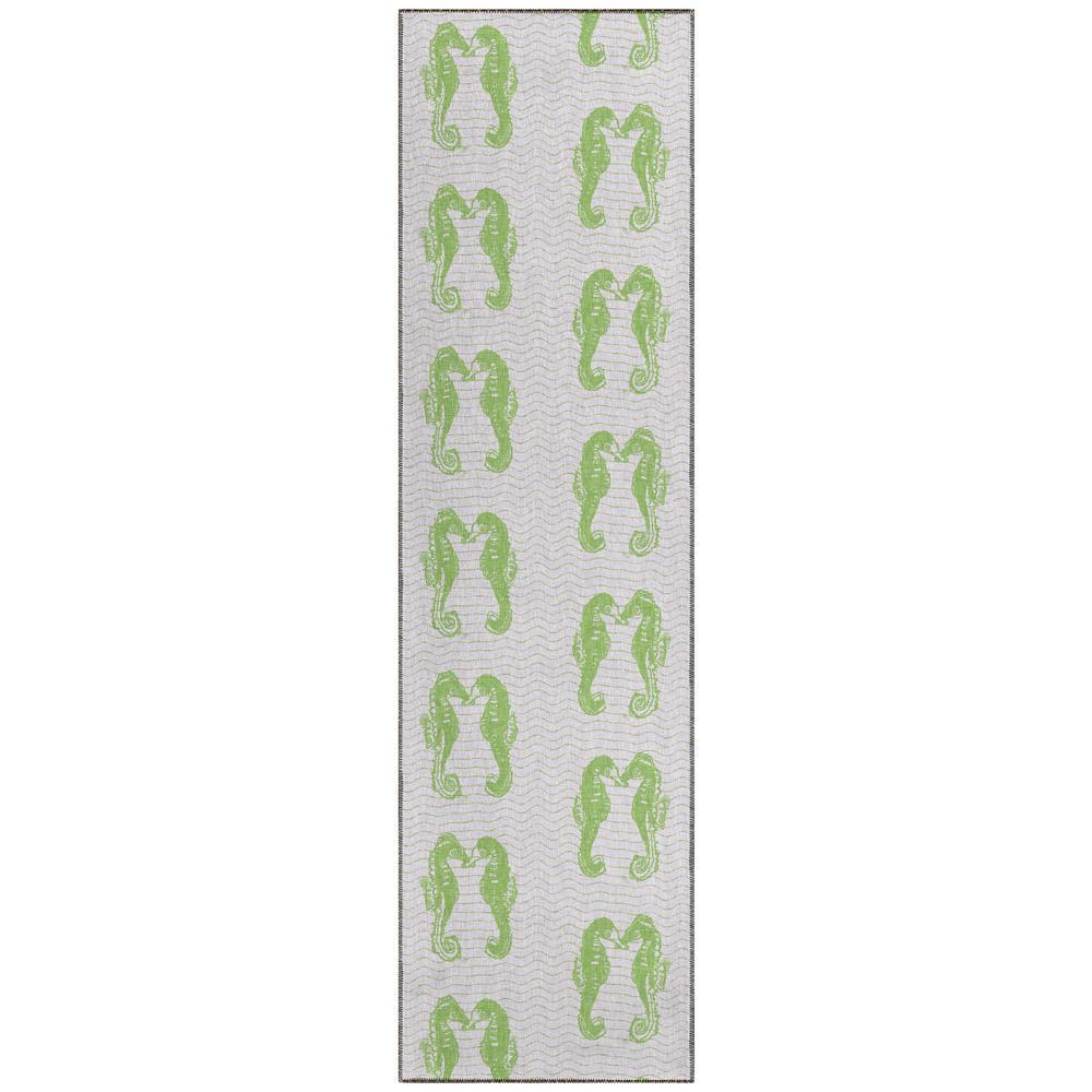 IndoorOutdoor Seabreeze SZ15 LimeIn Washable 23 x 76 Runner Rug