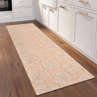 IndoorOutdoor Seabreeze SZ10 Peach Washable 23 x 76 Runner Rug