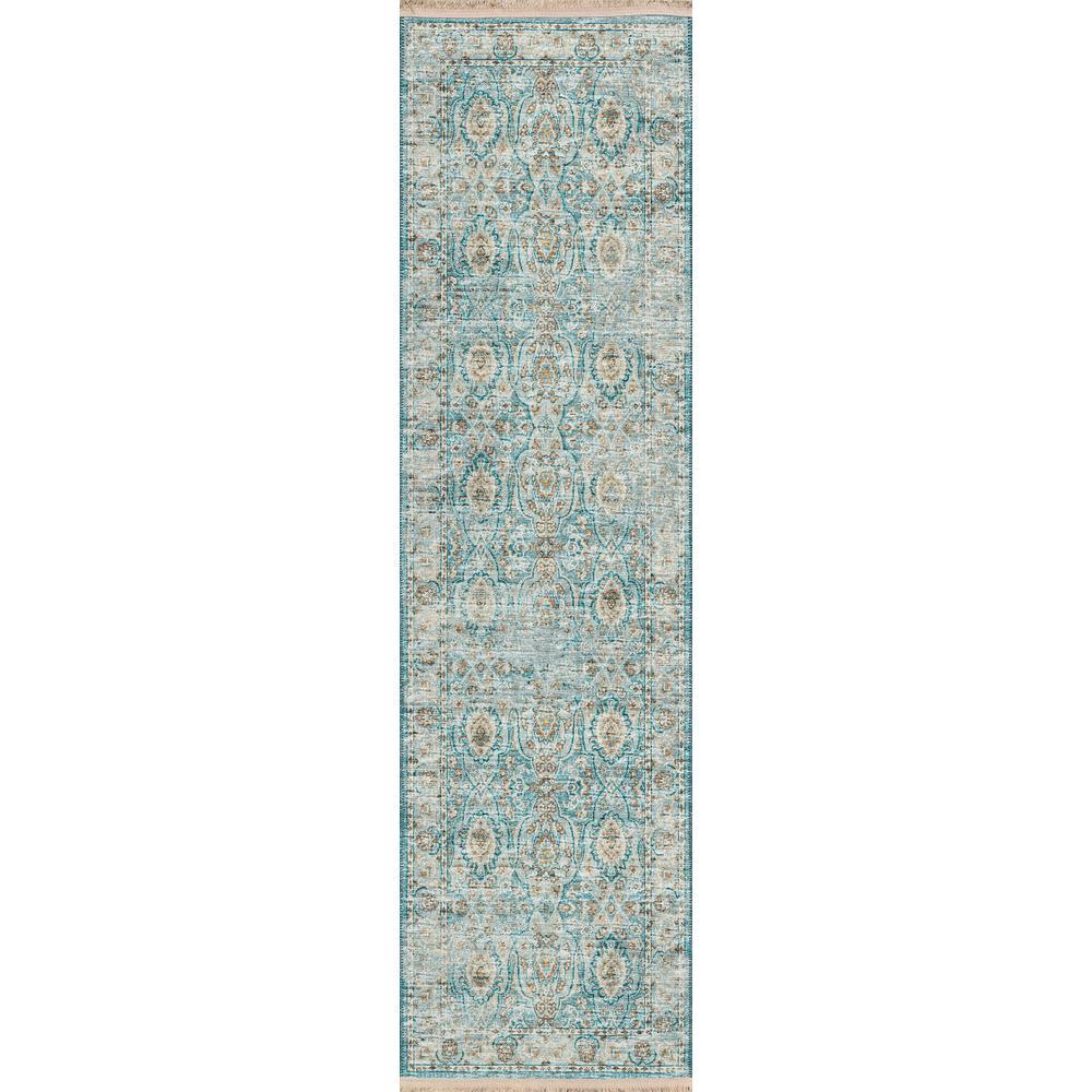 IndoorOutdoor Marbella MB5 Mediterranean Washable 23 x 12 Runner Rug