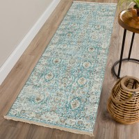 IndoorOutdoor Marbella MB5 Mediterranean Washable 23 x 12 Runner Rug