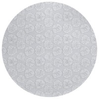 IndoorOutdoor Seabreeze SZ10 Silver Washable 8 x 8 Round Rug