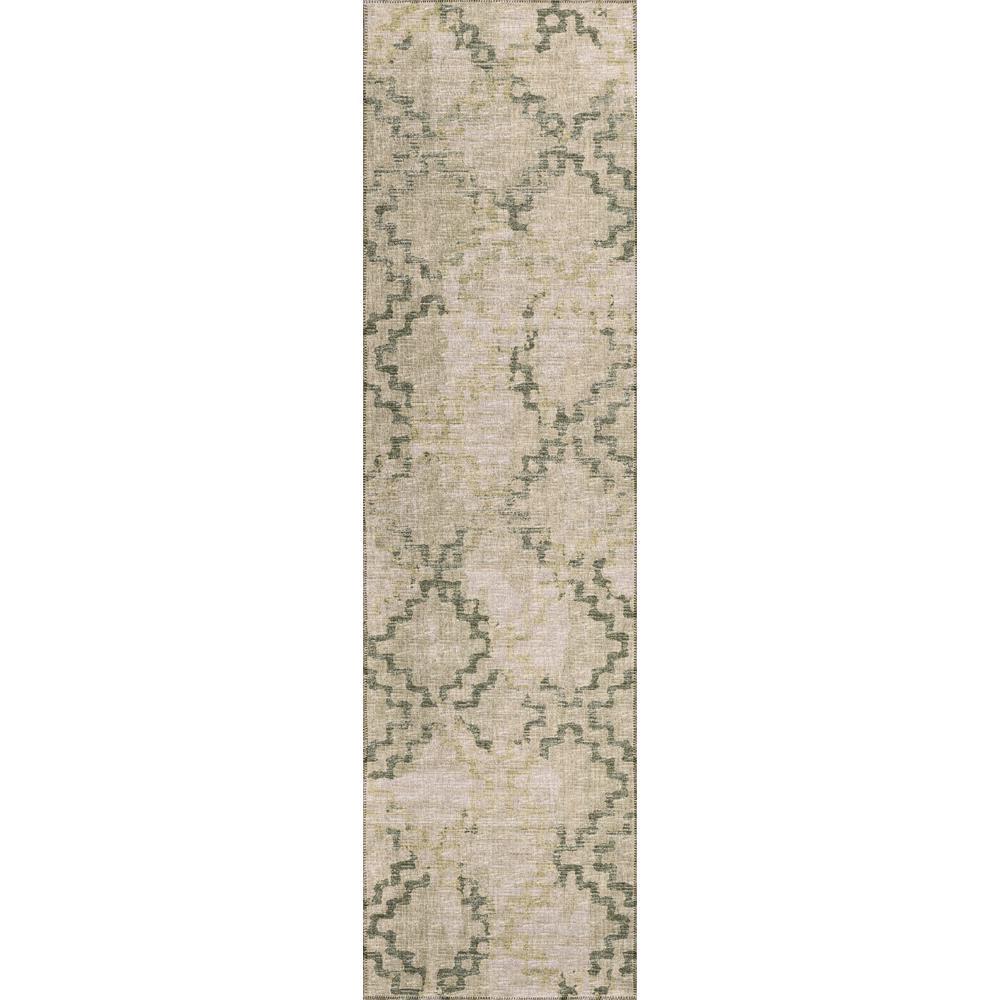 IndoorOutdoor Sedona SN15 Moss Washable 23 x 10 Runner Rug