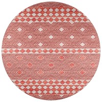 IndoorOutdoor Sedona SN1 Paprika Washable 8 x 8 Round Rug