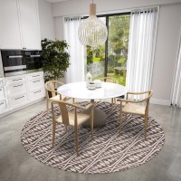 IndoorOutdoor Sedona SN6 Coffee Washable 6 x 6 Round Rug