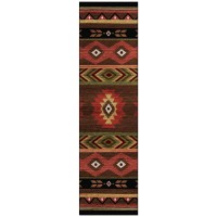 IndoorOutdoor Phoenix PH3 Chocolate Washable 23 x 76 Runner Rug