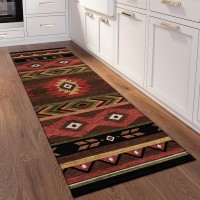 IndoorOutdoor Phoenix PH3 Chocolate Washable 23 x 76 Runner Rug