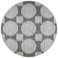 IndoorOutdoor Sedona SN13 Midnight Washable 4 x 4 Round Rug