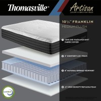 Thomasville Made in USA Jamestown 13.5 Cooling Gel Memory Foam Hybrid Mattress, Firm, Twin