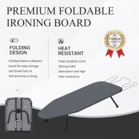 Zoes Homeware Metal Mesh Panel Tabletop Ironing Board Foldable Iron Board Heavy Duty Small Iron Board With Heat Resistant Co