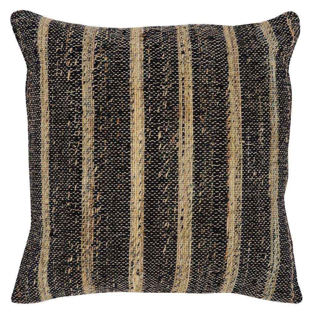 Organa 22 Throw Pillow in Black by Kosas Home