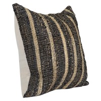 Organa 22 Throw Pillow in Black by Kosas Home