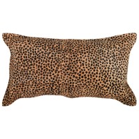 Leopard 100 Cow Hide 14x 26 Throw Pillow in Animal Print by Kosas Home