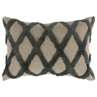 Evangeline 100 Linen 14x 20 Throw Pillow in Green by Kosas Home