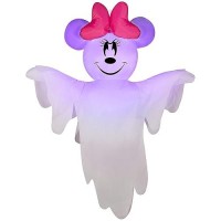 Gemmy Airblown Hanging Minnie Mouse Disney  4 Ft Tall  White