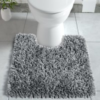 Yimobra Toilet Rugs U Shaped Luxury Chenille Extra Thick Ushaped Toilet Rug Nonslip Contour Mat For Bathroom Floor Fluffy S