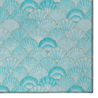 IndoorOutdoor Seabreeze SZ2 Teal Washable 3 x 5 Rug