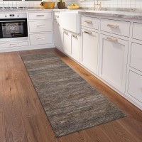 Ciara CR1 Chocolate 26 x 8 Runner Rug