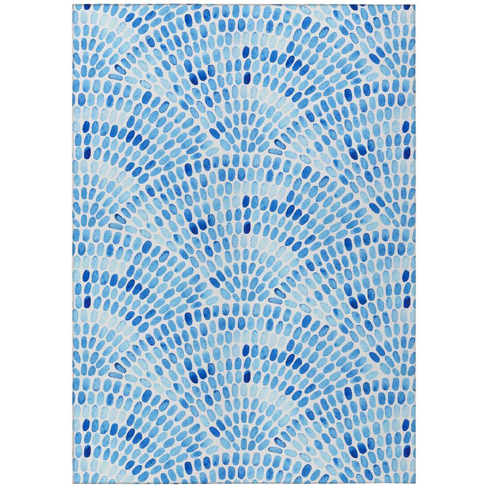 IndoorOutdoor Seabreeze SZ7 Indigo Washable 10 x 14 Rug