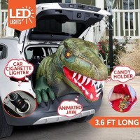 Joiedomi Animated Halloween Inflatable Outdoor Decorations  Trunk Or Treat Car Decorations  Halloween Blow Ups Animated Dinosaur With Leds For Halloween Decor  Halloween Yard Decoration