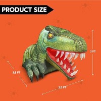 Joiedomi Animated Halloween Inflatable Outdoor Decorations  Trunk Or Treat Car Decorations  Halloween Blow Ups Animated Dinosaur With Leds For Halloween Decor  Halloween Yard Decoration