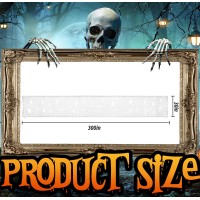 Sfcddtlg 300 X 30 Inch Halloween Spooky Cloth White Large Size Halloween Scary Creepy Cloth Windows Doorways Cover Gauze For