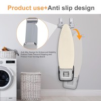 Musvoh Ironing Board Holder Hanger Wall Mount 304 Stainless Steel Ironing Board Hanger Y T Leg For Adjustable Distance Ironing