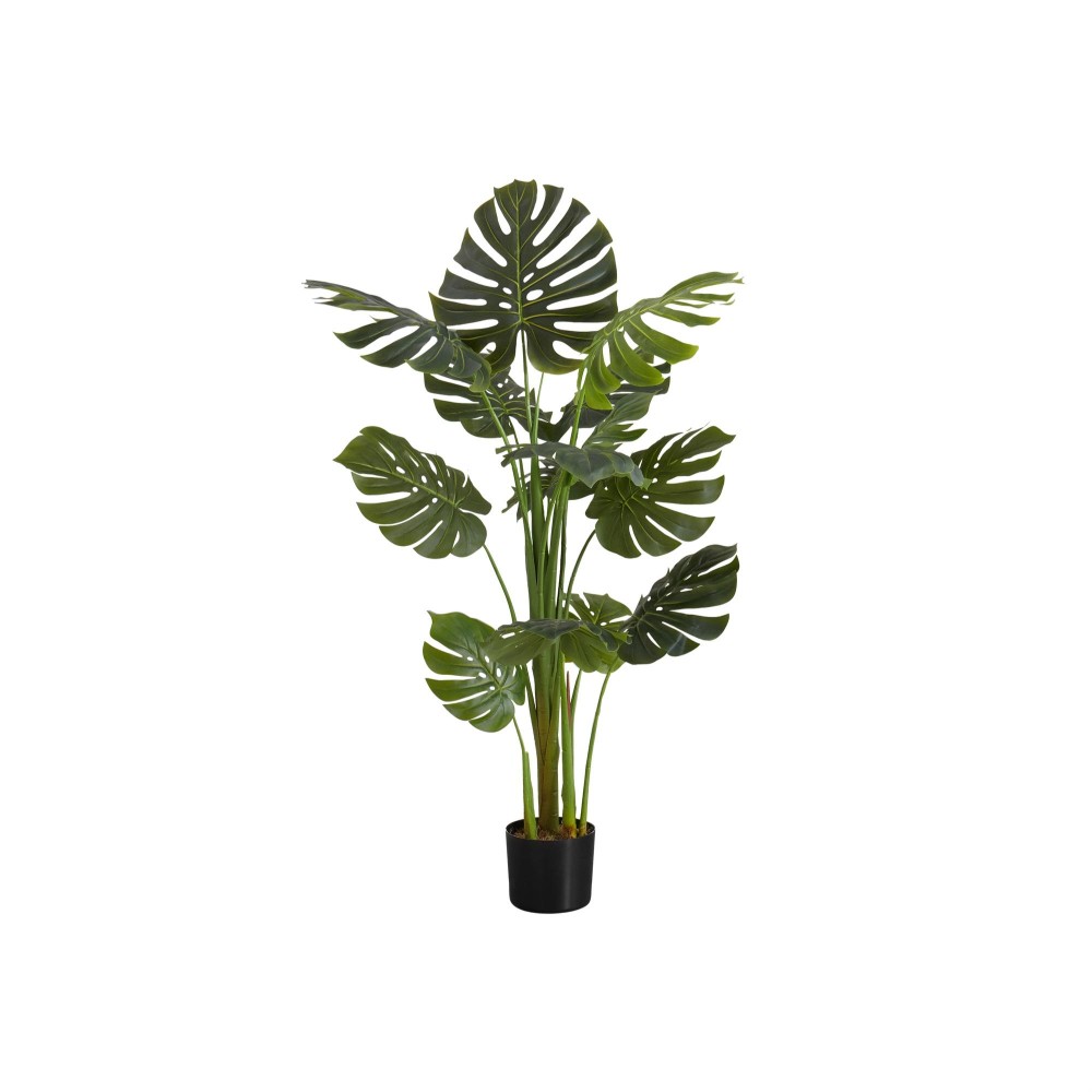 Artificial Plant 55 Tall Monstera Tree Indoor Faux Fake Floor Greenery Potted Real Touch Decorative Green Leaves Bl